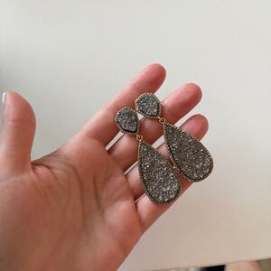 Elegant Silver Teardrop Earrings